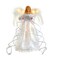 Battery Operated Silver and White Fairy Light LED Angel Treetop